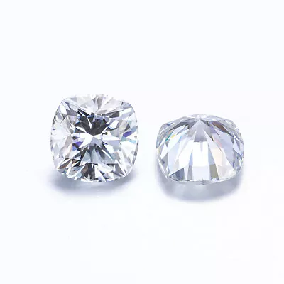 Diamond Cushion Cut 1 Ct To 2 Ct D Grade CERTIFIED VVS1 +1 A2c Moissanite • £25.91