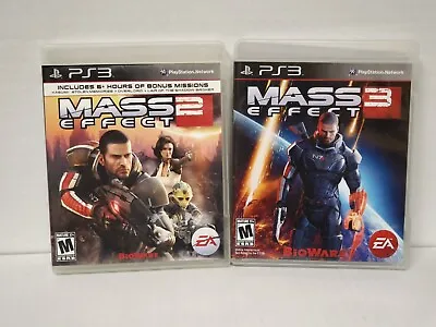 PS3 Mass Effect Bundle: 2 No Manual & 3 CIB (Sony PlayStation 3) Both Tested • $22.50