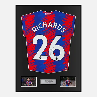 £329.99 • Buy Framed Chris Richards Signed Crystal Palace Shirt 2022-23 Home [Modern]