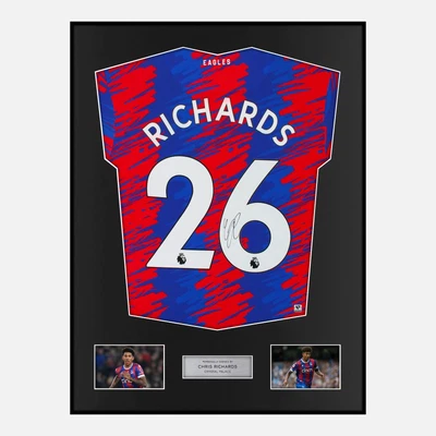 £329.99 • Buy Framed Chris Richards Signed Crystal Palace Shirt 2022-23 Home [Modern]