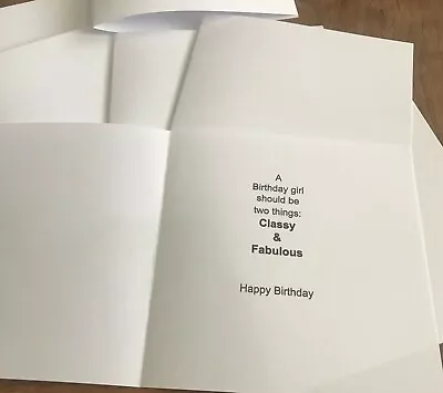 £2.25 • Buy Pack Of 15  5  X 7   Happy Birthday Card Inserts  For Ladies/girl/women