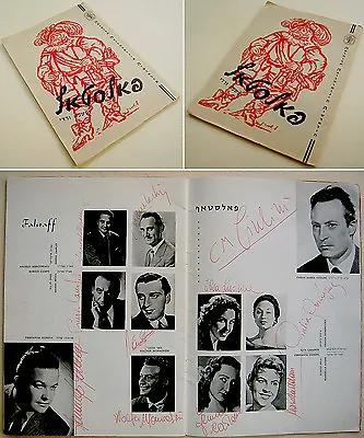 1959 Opera SIGNED AUTOGRAH PROGRAM Verdi FALSTAFF Zeffirelli GIULINI Jewish IPO • $131.60