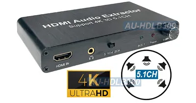 HD 1080P DTS 5.1 AC3 Audio To Analog Surround Sound Converter With Volume Dial • $59