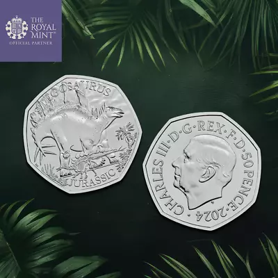 2024 STEGOSAURUS DINOSAUR 50p Royal Mint • £8.99