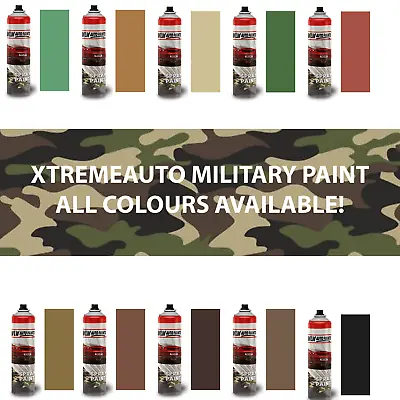 Xtremeauto Spray Paint Military Vehicle Paint Paintball Airsoft Model Paint • £12.90