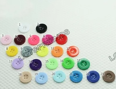 11.5mm 17.5mm 20mm 4-Holes Resin Sewing Buttons Wide Edge Diy Accessories Shirt • $1.29