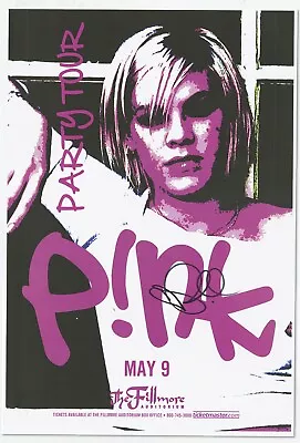 P!nk  Autographed Concert Poster 2002 • £37.01