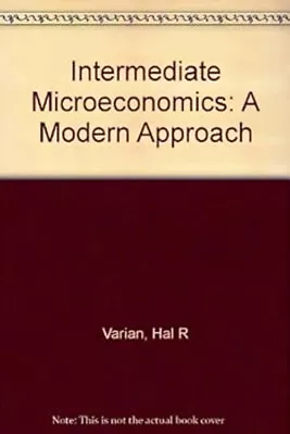 Varian: Intermediate Microeconomics Ise 2ed : A Modern Approach # • £4.73