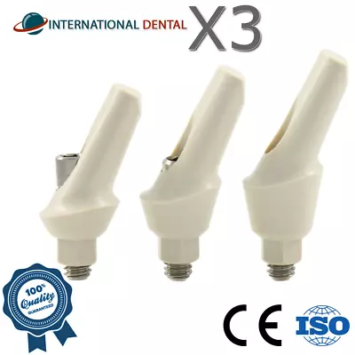 3 Peek Anatomic Angulated Temporary Adapter Head 25° Int Hex Dental Fixture • $65.90