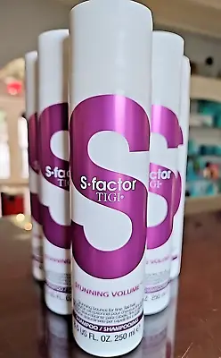 *RARE* (6) TIGI S-Factor Stunning Volume Shampoo 8.5 Oz Ea DISCONTINUED! • $80.99