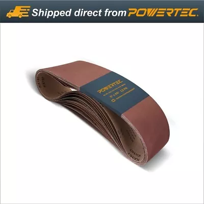 POWERTEC 12pcs 6 X48  Sanding Belt Assortment(6080120150240400 Grits)110167 • $42.99