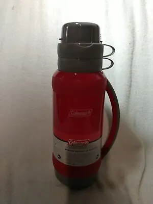 Coleman Red Insulated Plastic Coffee/Tea/Food Bottle 1.75 Quart (New) • $10