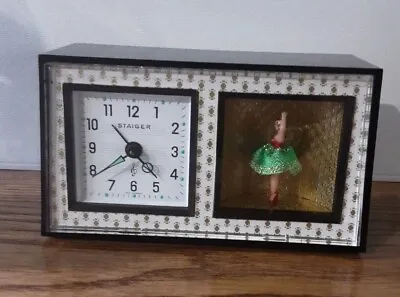 Vintage 1950s STAIGER Musical  Ballerina Dancer Alarm Clock • $84.99