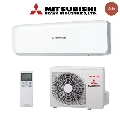 $1099.55 • Buy Mitsubishi Heavy Industries 2.5kw Inverter Split System Air Conditioner Reverse.