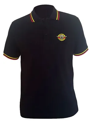 £15.49 • Buy Guns N Roses Classic Logo Black Polo Shirt - OFFICIAL