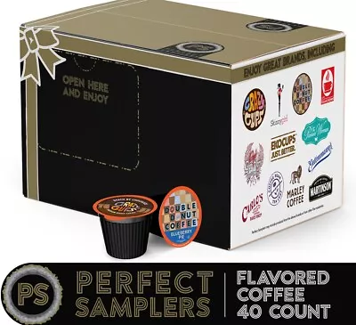 Crazy Cups Variety Pack Sampler- 40 Ct.  Single Serve K-Cups. BB 07/2024 • $26.95