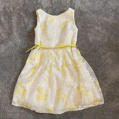 £4.99 • Buy Blue Zoo Girls Gorgeous Yellow Floral Dress With Belt