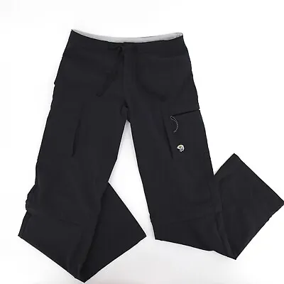 Mountain Hard Wear Cargo Pants Womens 2 Black Convertable Hiking Athleisure Stra • $29.99