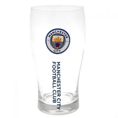 Manchester City FC Tulip Pint Glass (football Club Souvenirs Memorabilia) • £14.72