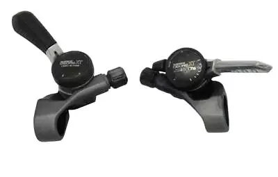 Vintage Shimano Deore XT SL-M732 Light Action Thumb Shifters 3x7speed (E27) • $129