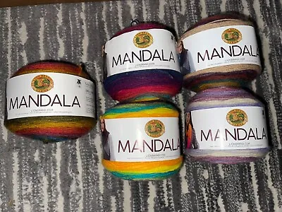 Lion Brand Mandala Yarn 5.3 Oz Different Colors And Different Lot # YOU CHOOSE • $5