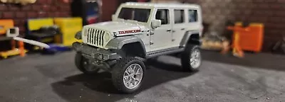 Custom 1:64 Scale Lifted OFFROAD MATCHBOX 2018 '18 JEEP JL RUBICON 4 DOOR • $19.95