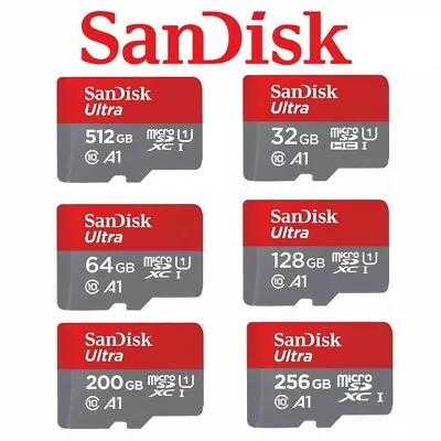 SanDisk Ultra Micro SD Card 32GB 64GB 128GB 256GB 512GB 1TB A1 U1 Memory 120MB/s • $9.90