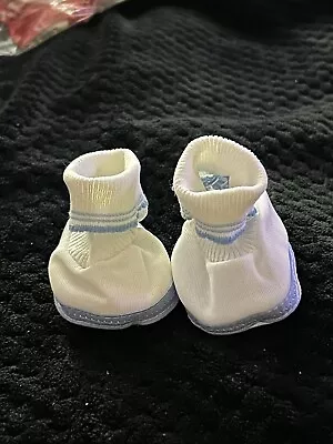 VTG Cabbage Patch Kids Soft Doll Shoes White With Pink Trim Fibre Craft CPK • $12.95