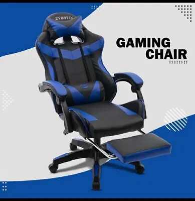 £56 • Buy Height Adjustable Recliner Swivel Ergonomic Office PC Gaming Chair With Footrest