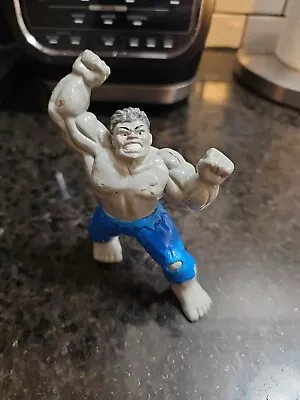 Vintage Marvel Comics Grey Hulk 4  Vintage PVC Figure 1990 • $9.95