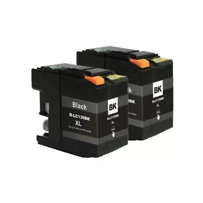 2x LC139BK BLACK Extra High Yield Ink For Brother MFC-J6920DW J6520DW LC139XL • $18.90