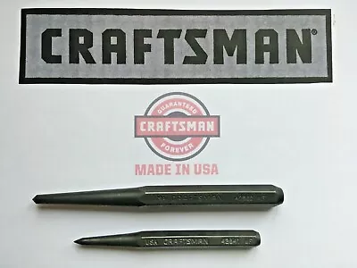 $COMBO$ CRAFTSMAN 42862 1/2 Center Punch & 42841 3/8 Prick Punch  MADE IN USA • $15.99