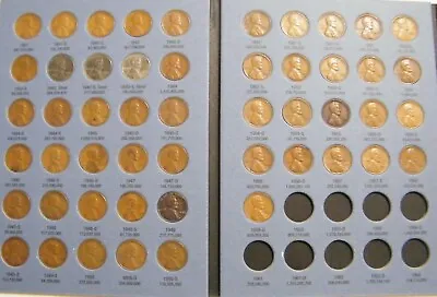 $17.95 • Buy Complete Lincoln Wheat Penny Cent Collection Whitman Album 1941 - 1958 P D S Set