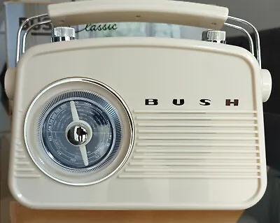 £14.99 • Buy Bush Classic JN-7024 Cream FM/AM Mains Battery Radio Boxed
