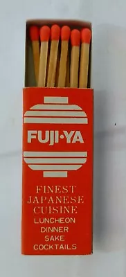 Vintage Match Box Unstruck - Fuji Ya - Finest Japanese Cuisine - Minnesota • $14.99