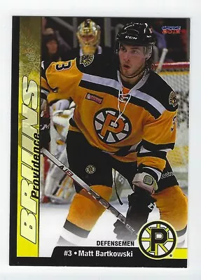 2011-12 Providence Bruins (AHL) Matt Bartkowski (Wilkes-Barre/Scranton Penguins) • $2