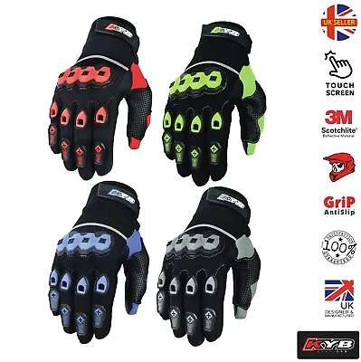 KYB® Touch Screen RACING Motocross Gloves Winter Sports Motorcycle Cycling Bike • £9.95
