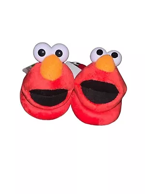 Sesame Street Elmo Puppet Slippers Shoes Padded New Toddler SIZE 9/10 • $9.99