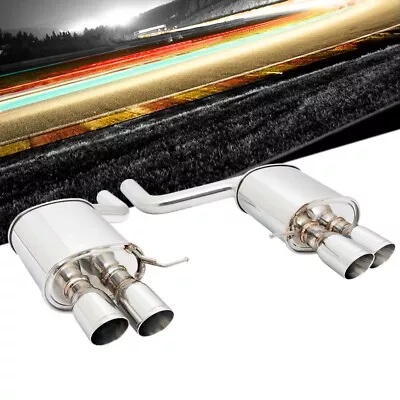 Megan Supremo ABE Exhaust Kit Rolled Tips For 11-17 535i F10 MSport Bumper • $644.96