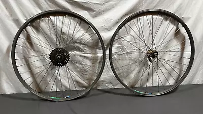 Vintage Performance Bicycle 6-Speed 36-Spoke 26  Mountain Bike Wheelset CLEAN • $89.95