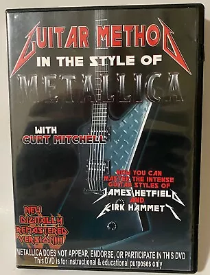 Guitar Method In The Style Of Metallica With Curt Mitchell DVD Instruction • $6