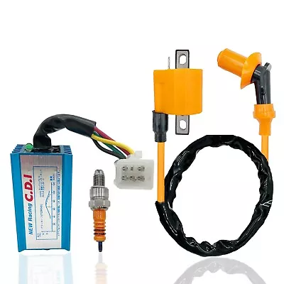 $14.85 • Buy RACING IGNITION COIL 5 PIN AC CDI SPARK PLUG ATV DIRT BIKE CG 125cc 150cc 200cc