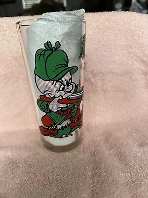 1976 Pepsi Looney Tunes Bugs Bunny And Elmer Fudd Glass • $19.25