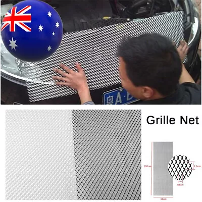 1x Universal  Rhombus Aluminium Car Grille Mesh Cover Tuning Grill Net 40x13  AU • $27.33