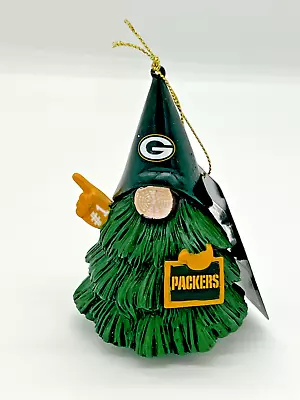Green Bay Packers Resin Gnome Tree Character Christmas Ornament NFL • $12.97