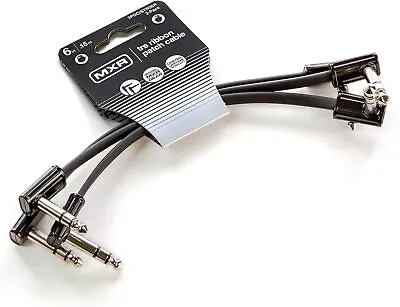 Patch Cable 3 Pack MXR By Dunlop  6 In|15 Cm-3 Pack R/A Jacks P/N:3PDCISTR06R • £27.95
