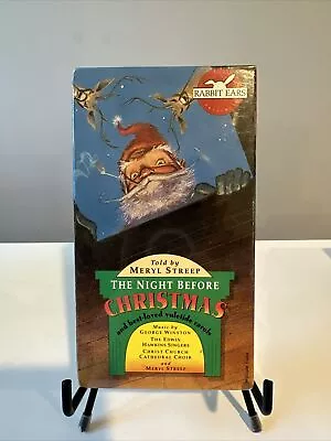 Rabbit Ears - The Night Before Christmas (VHS 1992)- TOLD BY MERYL STREEP - NEW • $12.50