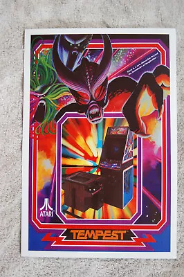 Tempest Video Game Promotional Poster #1 1980s Atari • $4.50