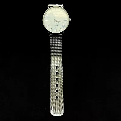IXE Diamon Voulez Vous 8900 Silver Marble Face Slim Fashion Analog Wrist Watch • $19.99