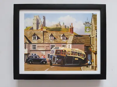 Malcolm Root Print  'Off To The Coast' Royal Blue Coach Service  FRAMED • £21